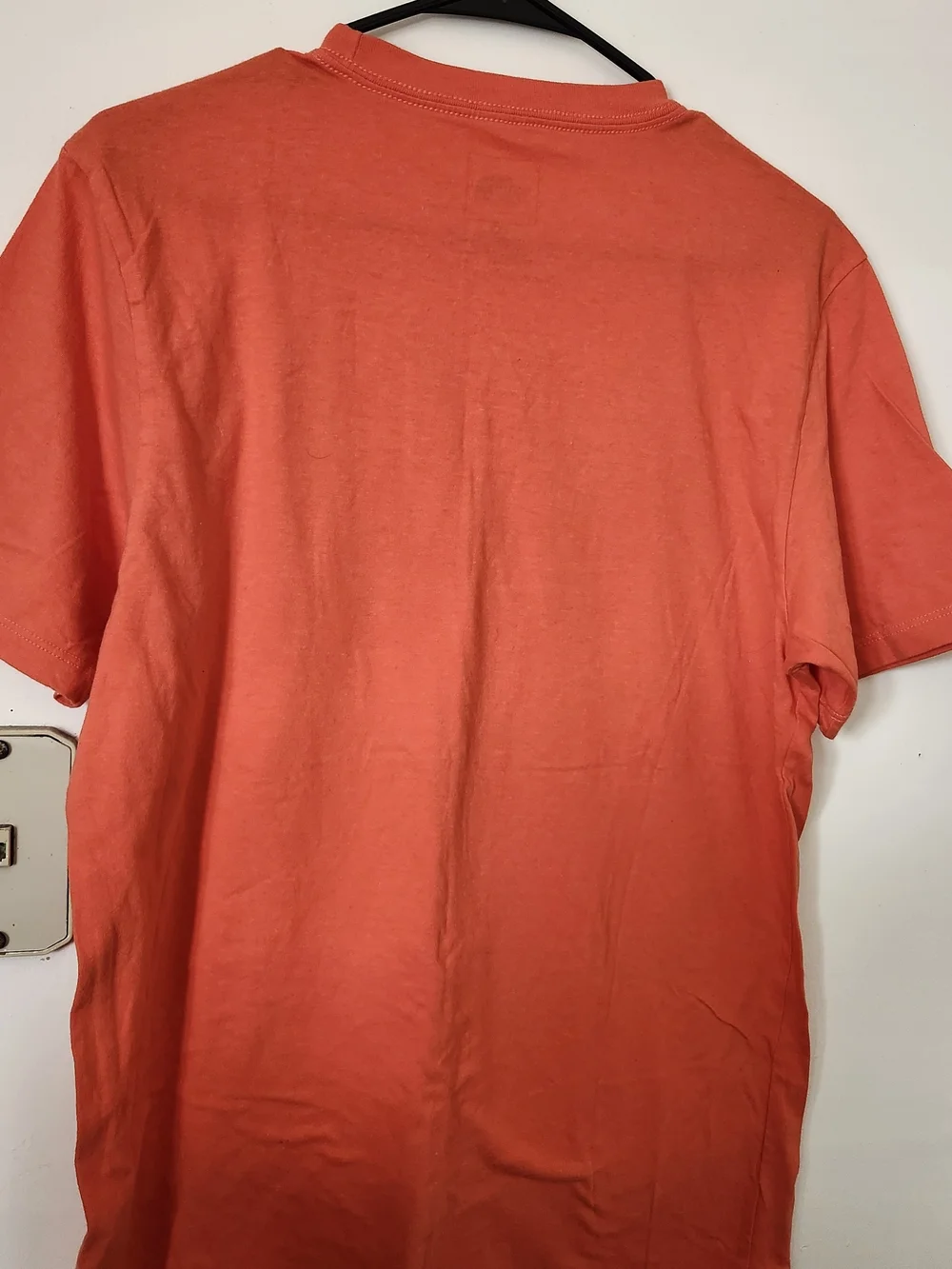 The North Face Men's Coral/Gray Logo Short Sleeve Tee